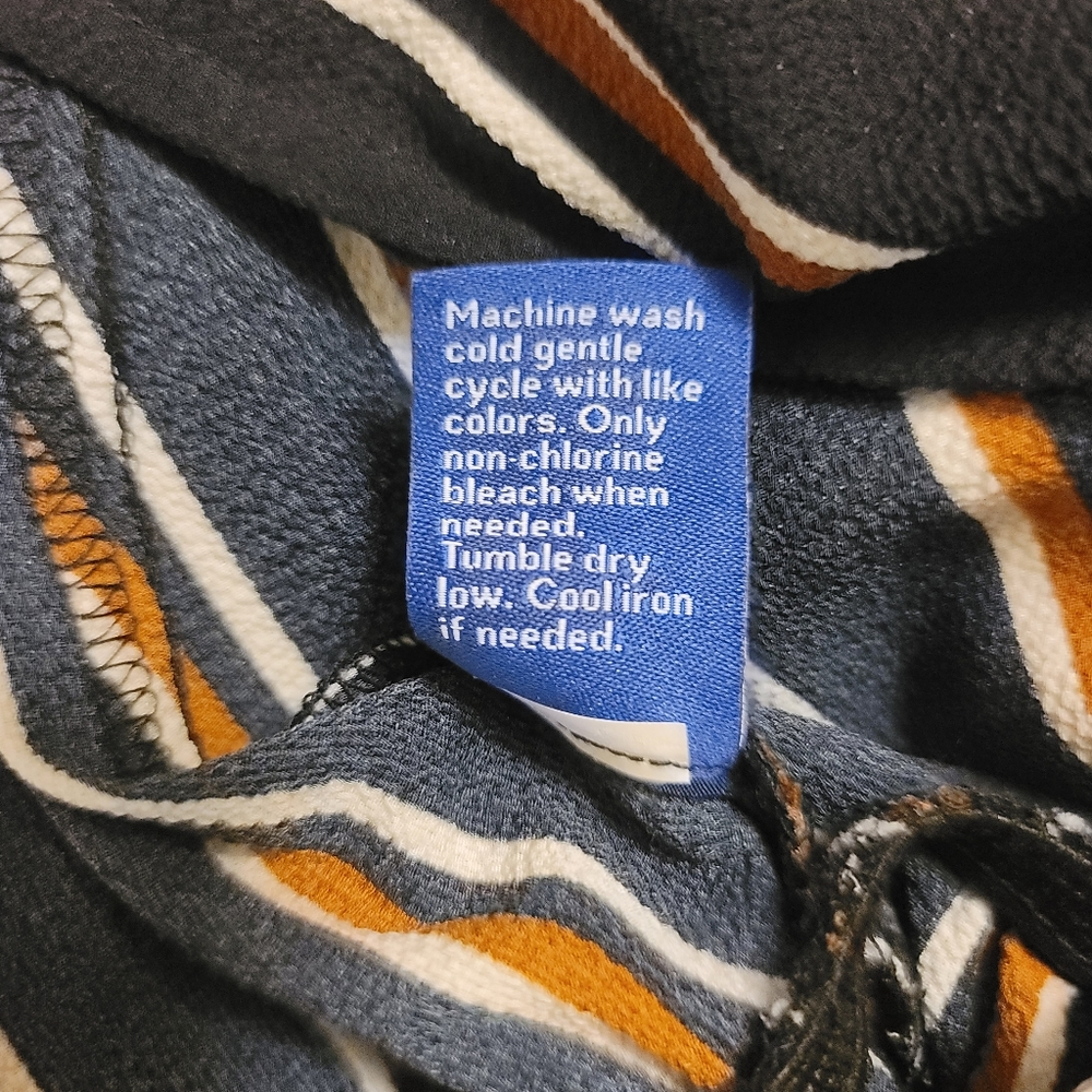 Apt. 9 Wrap Front Striped Jumpsuit Size M Flutter… - image 5